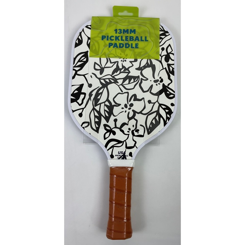 CSI 13MM Graphite Pickleball Paddle USA Approved Floral Polka Dot VPK801-BLK NEW